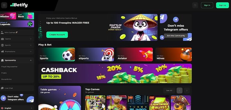 Betify version mobile