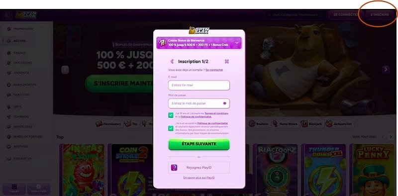 Spinbara inscription et prise en main – Premier dépôt : quelle méthode selon votre situation